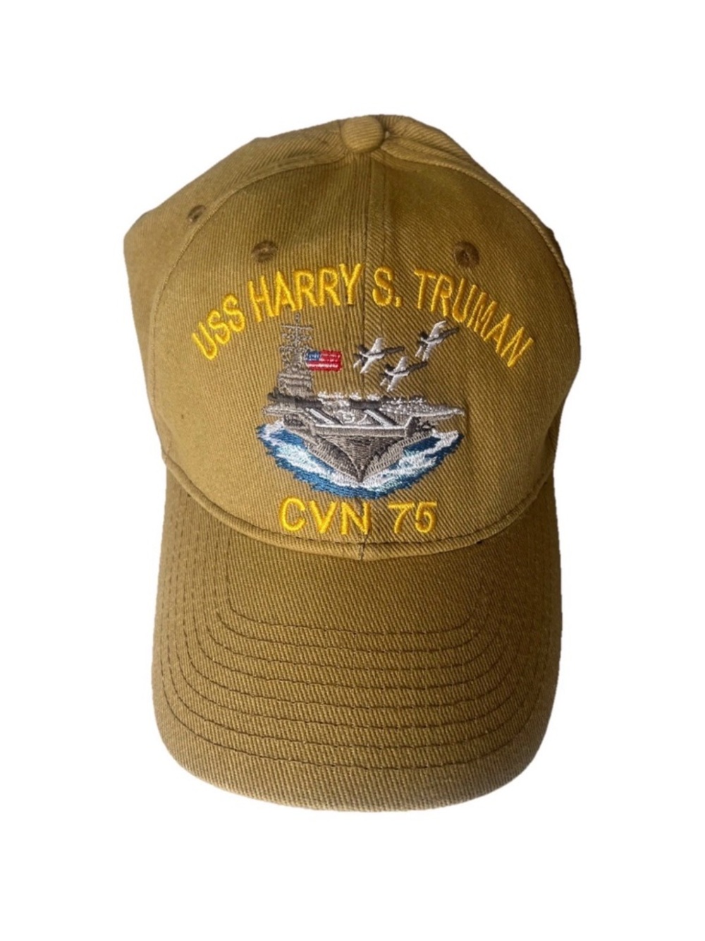 Official USS HARRY S. TRUMAN CVN-75 - U.S NAVY Embroidered Baseball Cap Hat